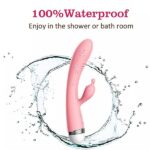 G-Spot Rabbit Double Vibrator Pink, Waterproof, USB charging