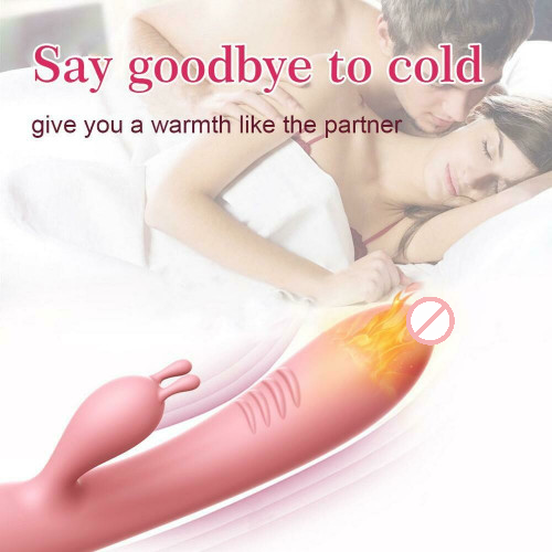 G-Spot Rabbit Double Vibrator Pink, Waterproof, USB charging