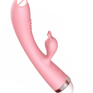G-Spot Rabbit Double Vibrator Pink, Waterproof, USB charging