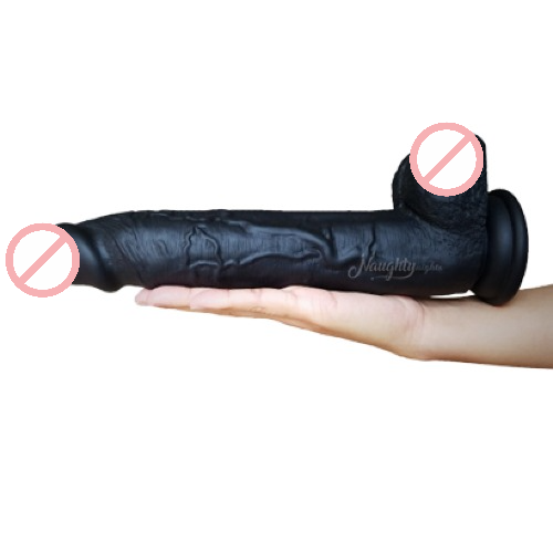 GodZilla BLACK Long Dildo 10 Inch