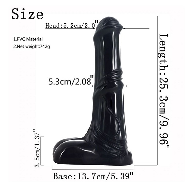 Horse-Black-10-Inch-Dildo-With-Suction-Cup-1