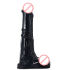 Horse Black 10 Inch Dildo with Suction Cup