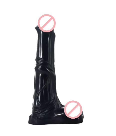 Horse Black 10 Inch Dildo with Suction Cup