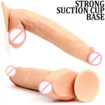 11 Inch Large Thick Realistic Liquid Silicone Dildo with