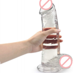 Ice Transparent Dildo 8 inch