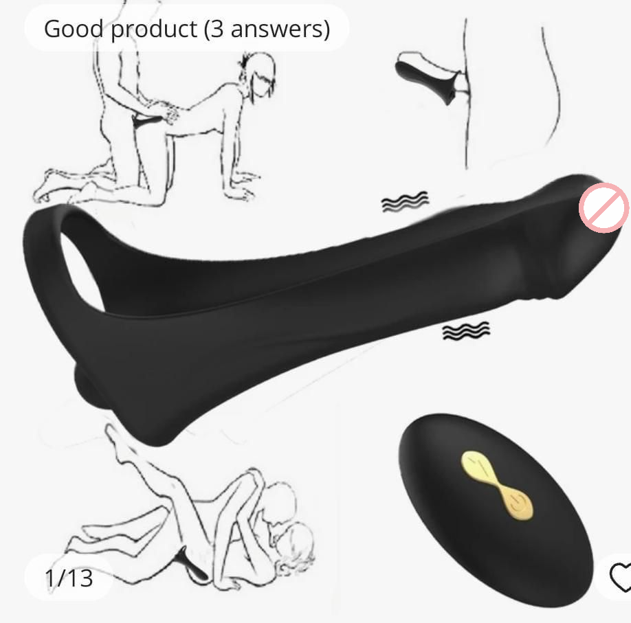 JOYFULL Double Penetration Vibrating Dildo