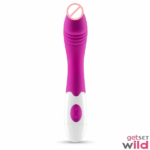 Janu Soft Silicone Female G Spot USB Vibrator Pink