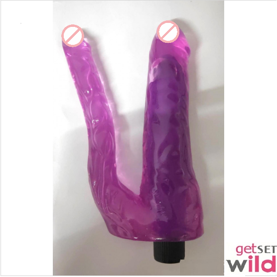 Jelly Multi Speed Vibrating Double Dildo