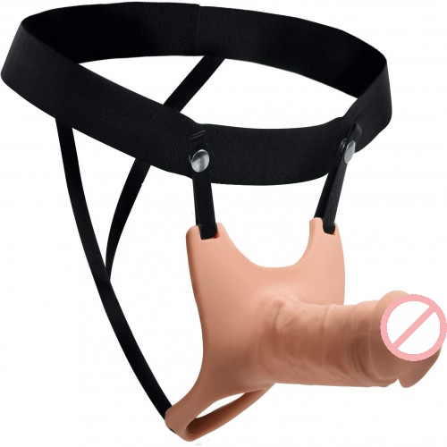 KINGS Silicone Strap-On Hollow Dildo With Harness for Men