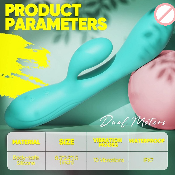 Lesy G Spot Clitoral Stimulator Silicone Rabbit Vibrator