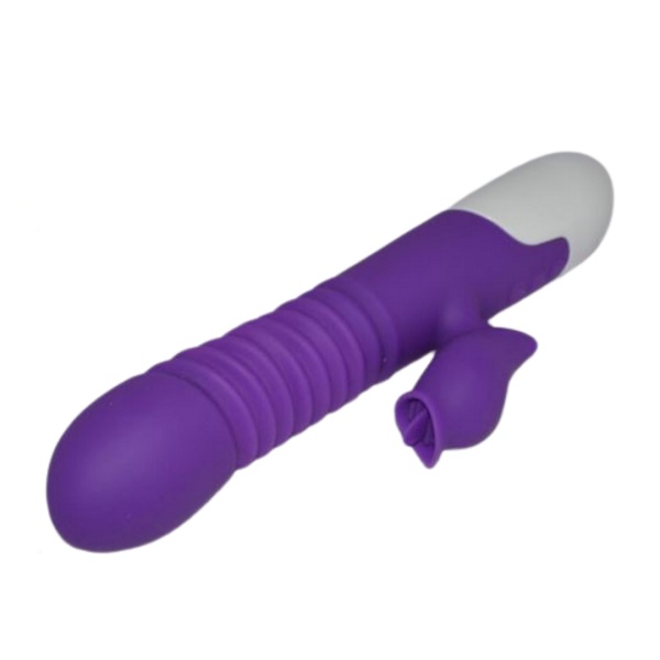 Lisa Thrusting Double Power Stretch Rabbit Vibrator