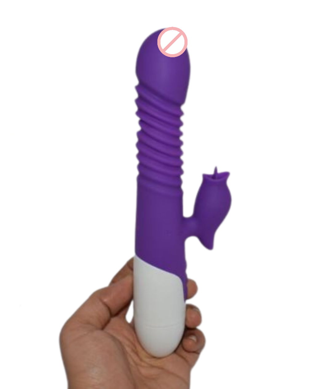 Lisa Thrusting Double Power Stretch Rabbit Vibrator