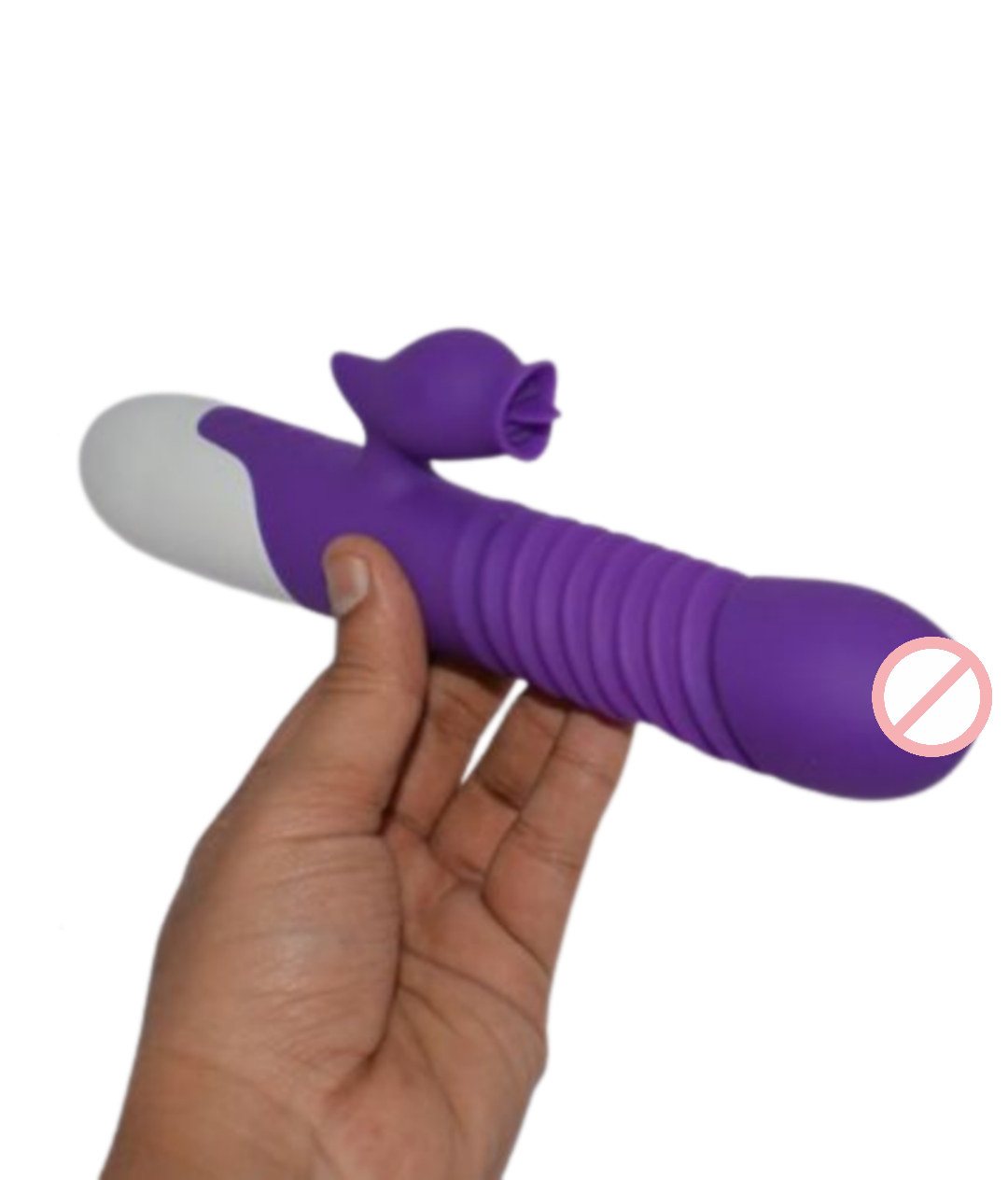 Lisa Thrusting Double Power Stretch Rabbit Vibrator