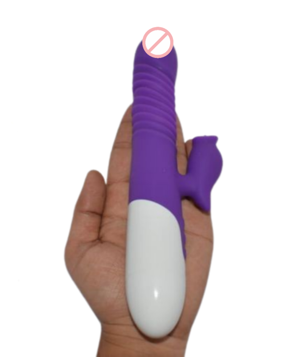 Lisa Thrusting Double Power Stretch Rabbit Vibrator