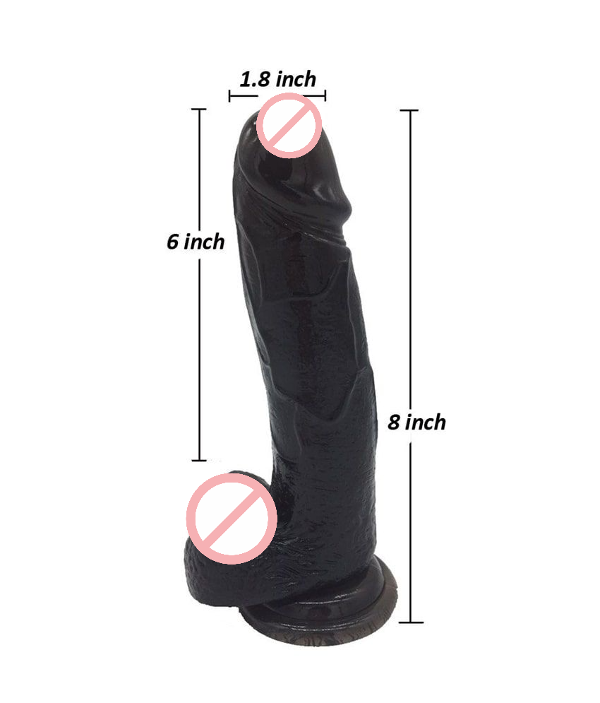 Mr. Black 6 Inch Black Realistic Dildo Nigro Edition