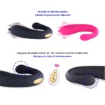 ROSEO C-Shaped Remote Control Vibrator Couple Sex Toy - Image 3