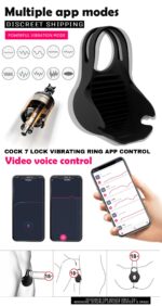 Mobile App App Controlled 7 Speed Vibrating Cock Ring - Image 5