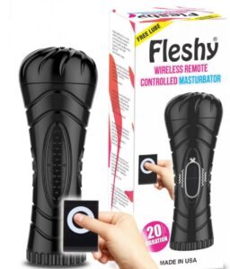 Fleshy Vibrating Remote Controlled Masturbator - Image 5