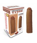 TYSON Brown Super Silicon Chocolate Penis Extender Sleeve - Image 3