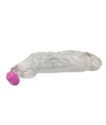 Transparent Vibrating Penis Sleeve Condom - Image 4