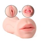 3D 2 in 1 Realistic Pocket Pussy Mens Masturbator
