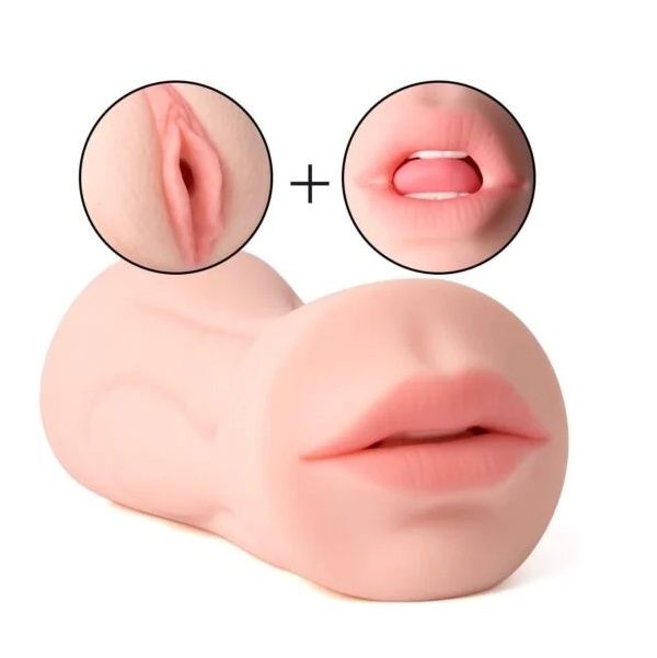 3D 2 in 1 Realistic Pocket Pussy Mens Masturbator
