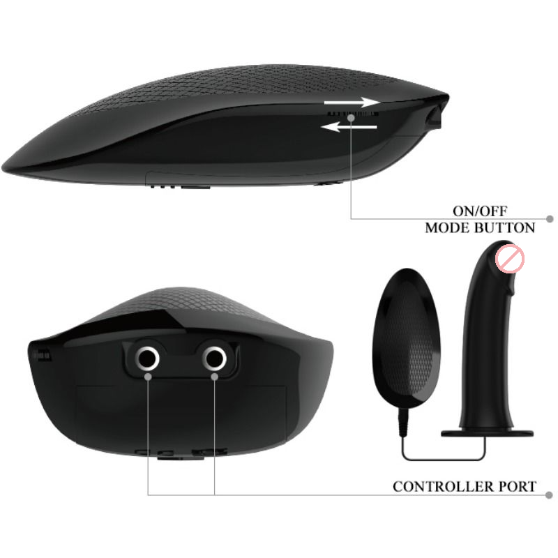 Pretty Love Marvin Vibrating Hollow Strap On Dildo