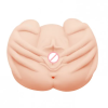 Pussy N Ass Vibrating Male Masturbator Real Size Silicon