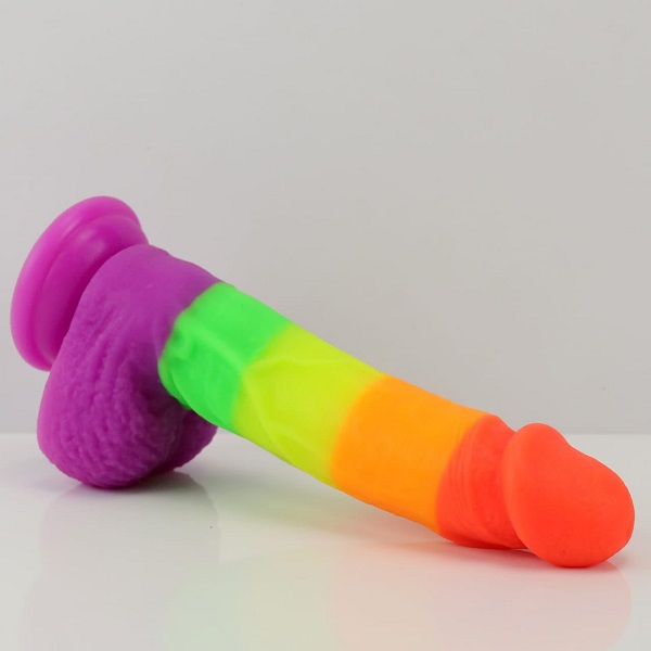 RainBow Super realistic 8 Inches Dildo For LGBTQ