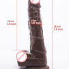 Realistic Chocolate Colour 8 Inch Dildo1b