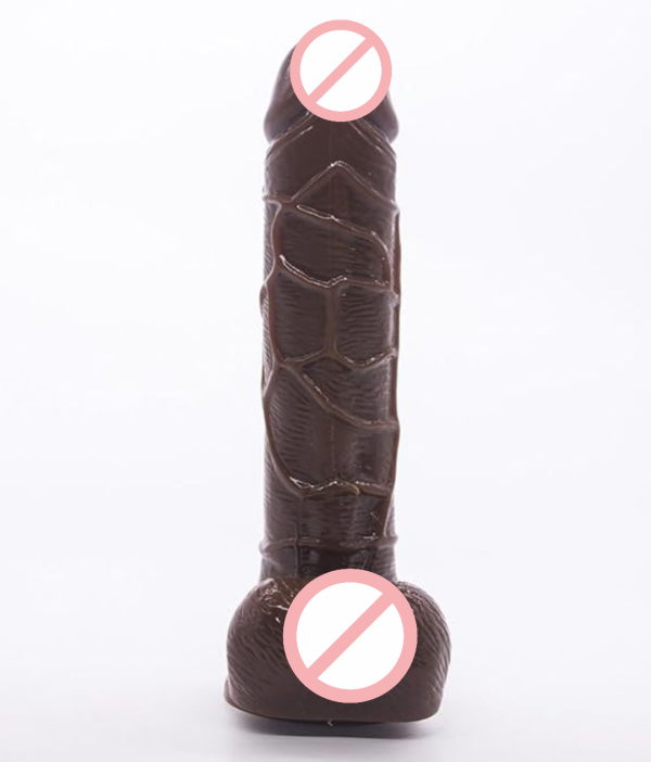 Realistic Chocolate Colour 8 Inch Dildo