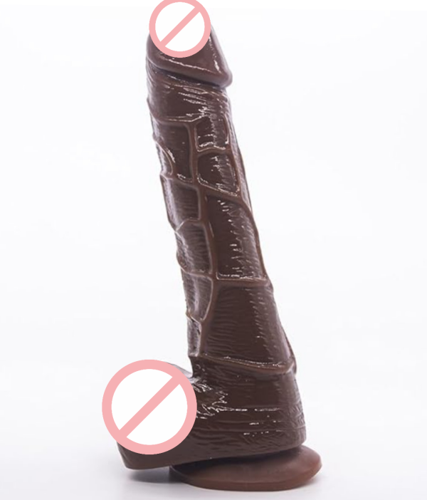 Realistic Chocolate Colour 8 Inch Dildo