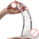 Realistic Clear 7 Inch Dildo With Suction Cup
