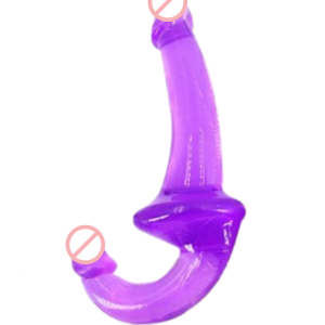 Realistic Double Ended Transparent Revolver Dildo Sex Toy
