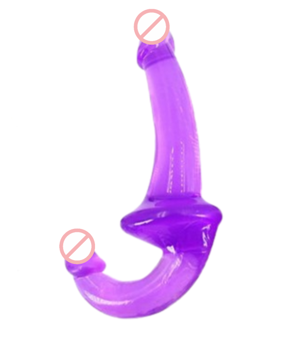 Realistic Double Ended Transparent Revolver Dildo Sex Toy