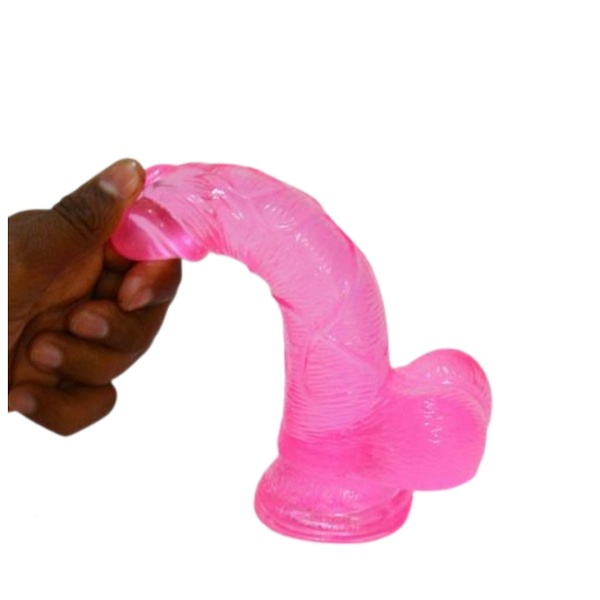 Realistic Thick Pink Dildo With Good Suction Cup 7 Inch