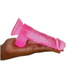 Realistic Thick Pink Dildo With Good Suction Cup 7 Inch