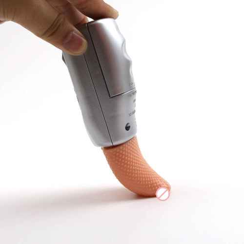 Realistic Toung Smooth Silicon G-Spot Toung Vibrator For Licking1b