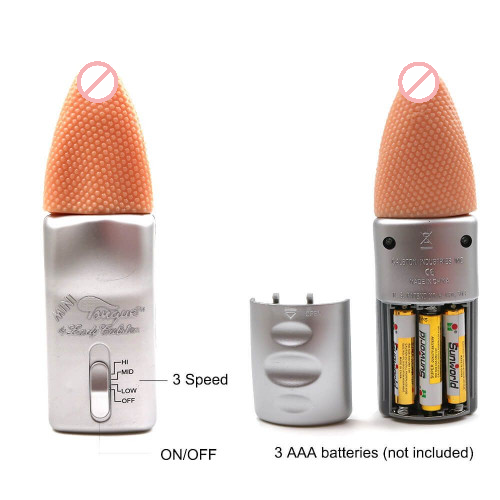 Realistic Toung Smooth Silicon G-Spot Toung Vibrator For Licking1b
