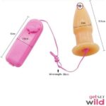 Remote Controlled Simple Mini Flesh Color Vibrating Anal Plug - Image 5