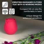 Rose Clit Sucker Vibrator For Women with 7 Intense Suction