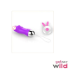 Small Rabbit Dildo With Wireless Egg Remote
