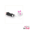 Small Rabbit Dildo With Wireless Egg Remote
