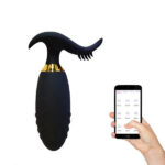 Sole Vibrating Mobile App Control Butt Plug With Strokers