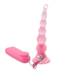 TOWER Unisex Remote Controlled Long Anal Bead Vibrator