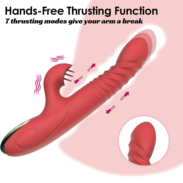 Thrusting Big Bass Wand Massager Rabbit Vibrator