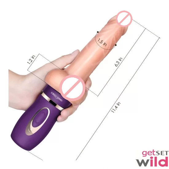 Thrusting Silicone Vibrator Dildo Big Powerful Massager