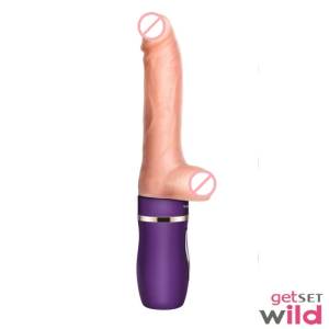Thrusting Silicone Vibrator Dildo Big Powerful Massager
