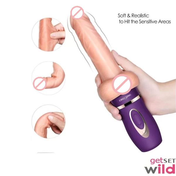 Thrusting Silicone Vibrator Dildo Big Powerful Massager
