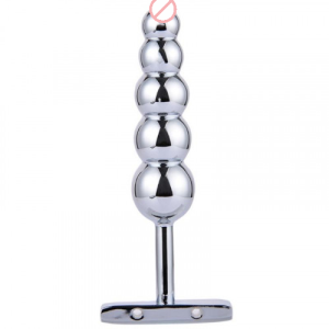Tower Stainless Steel Butt Plug Spiral Anal Beads